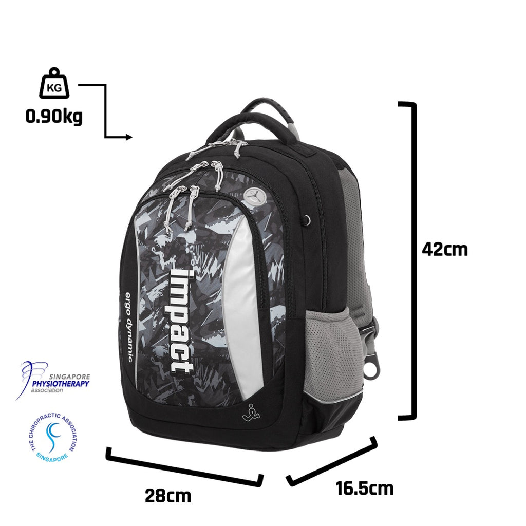 IMPACT School Bag Ergo-Comfort Spinal Support Ergonomic Backpack, IM-0