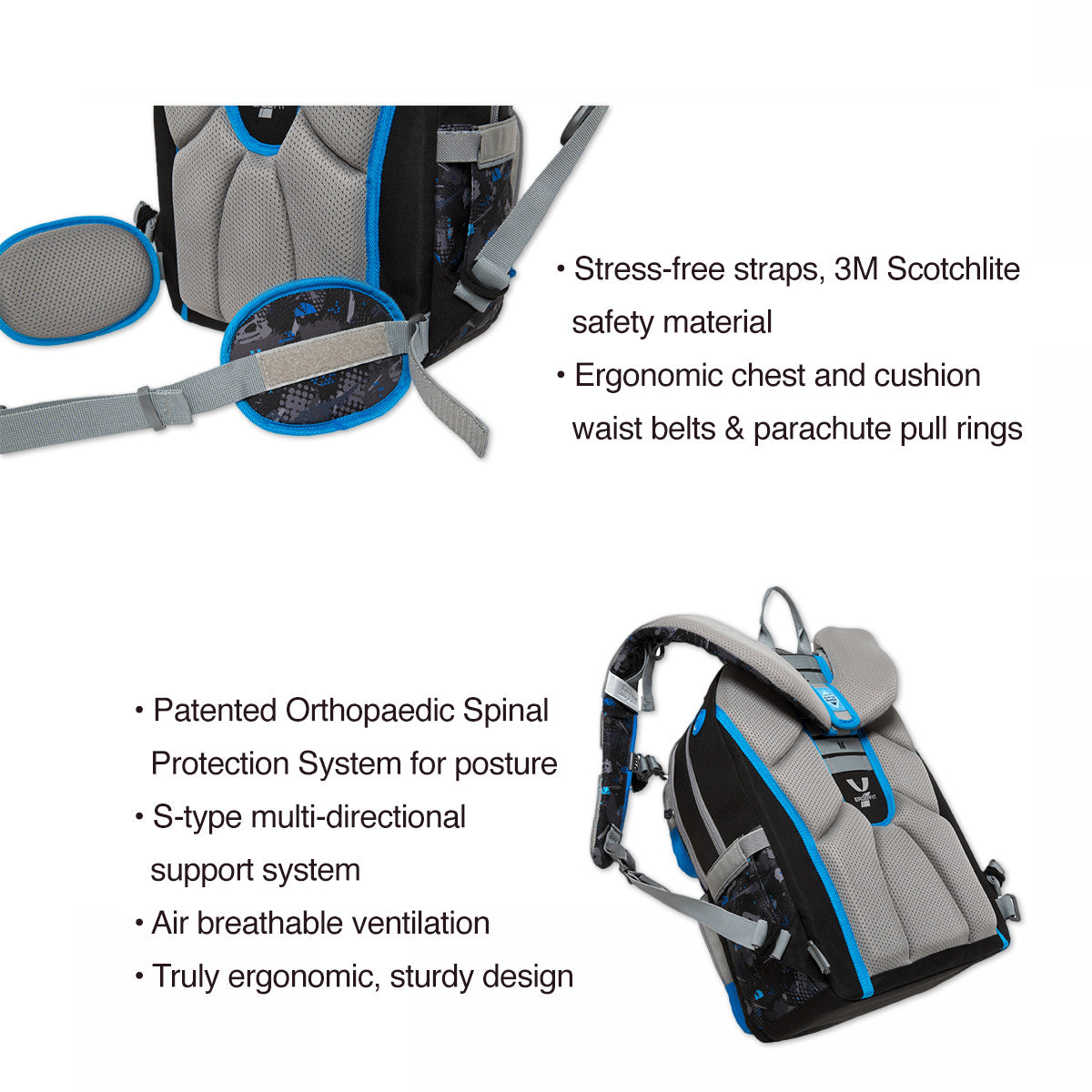 School backpack with waist strap sale