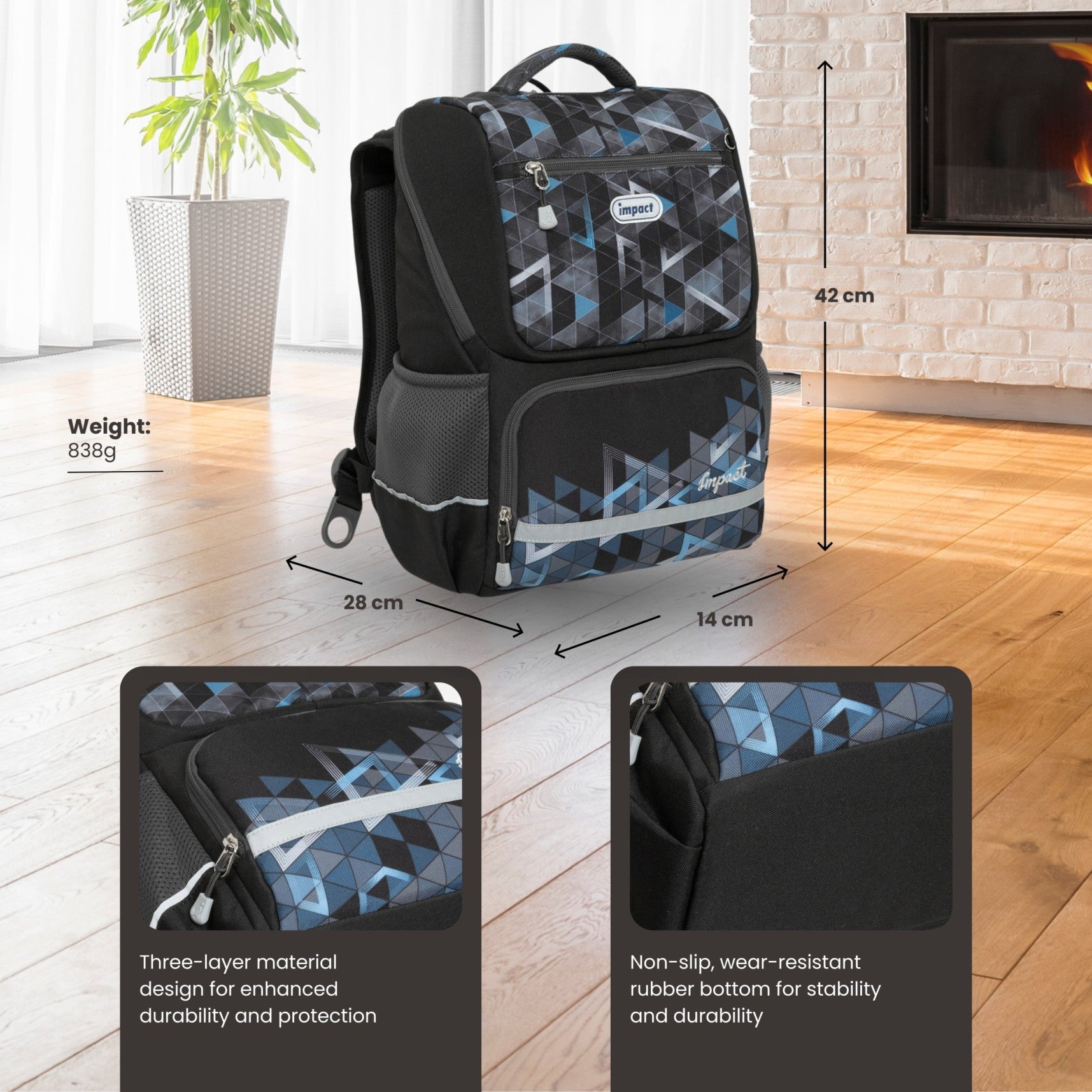 Impact Posture Correction Ergonomic Backpack, IM-00369 - Ergoworks 