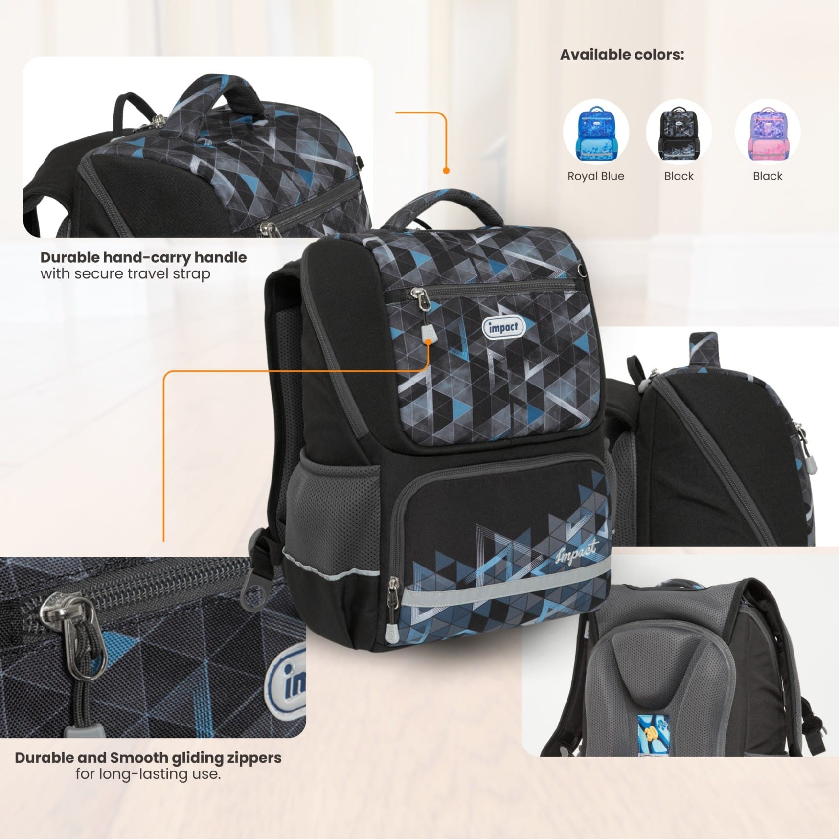 Impact School Bag Impact Posture Correction Ergonomic Backpack, IM-00369 Ergoworks