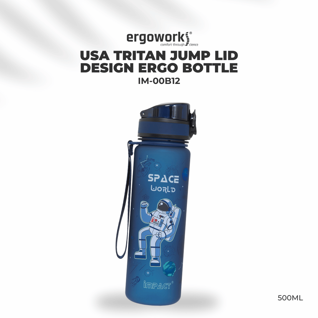 USA Tritan Jump Lid Design Ergo Bottle, 500ML