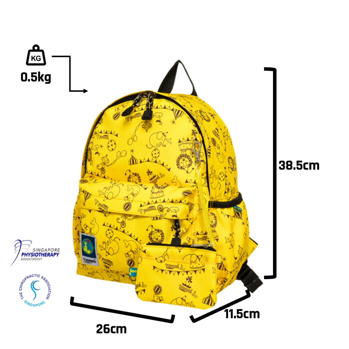 Impact School Bag IM-00D02 - Ergonomic Daypack Backpack (S)