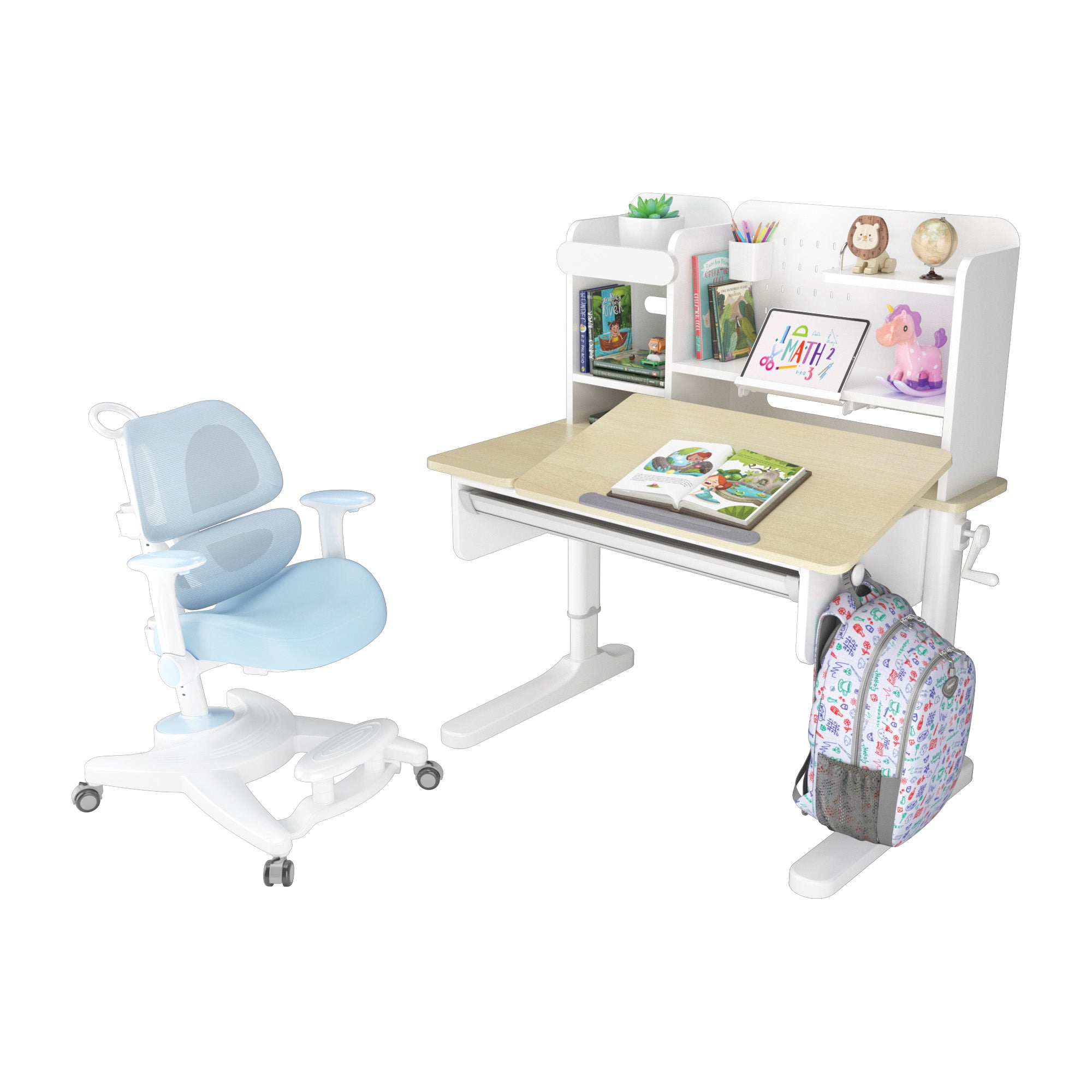 Ergo-Growing Study Desk And Chair Set