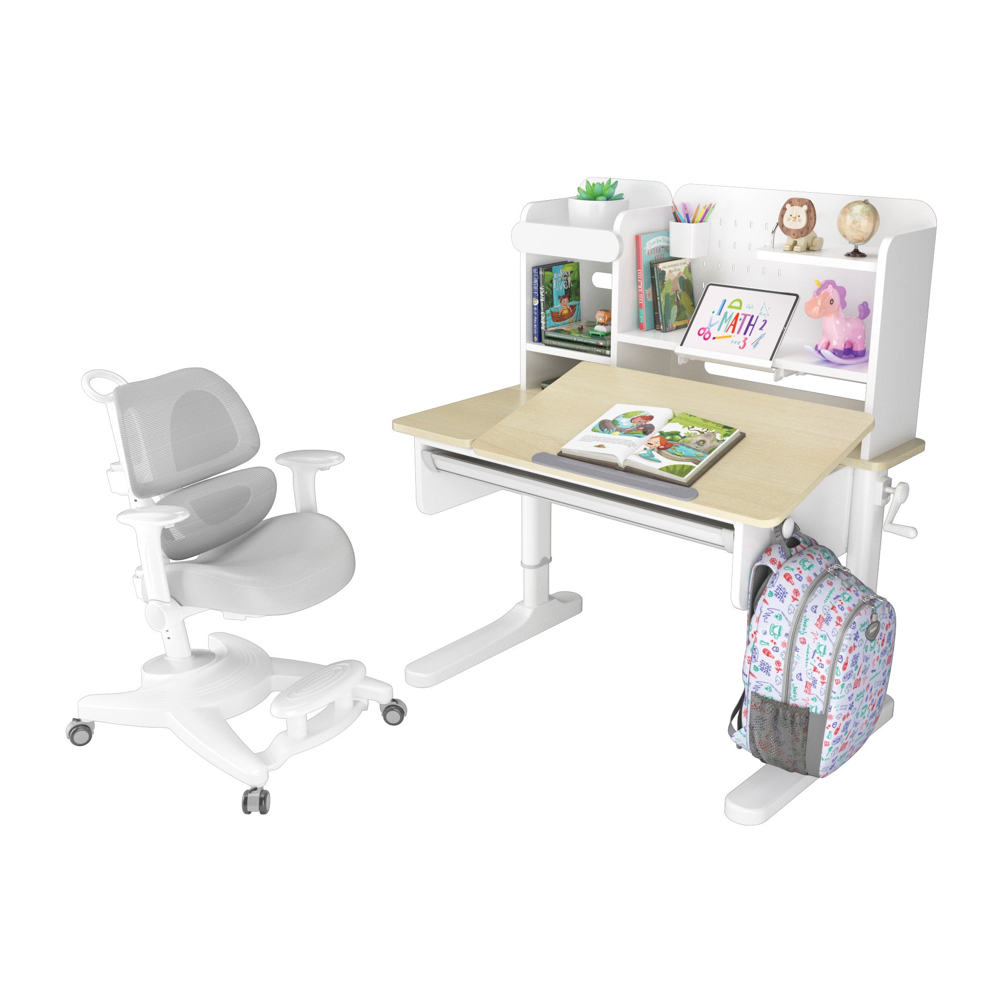 Ergo-Growing Study Desk And Chair Set