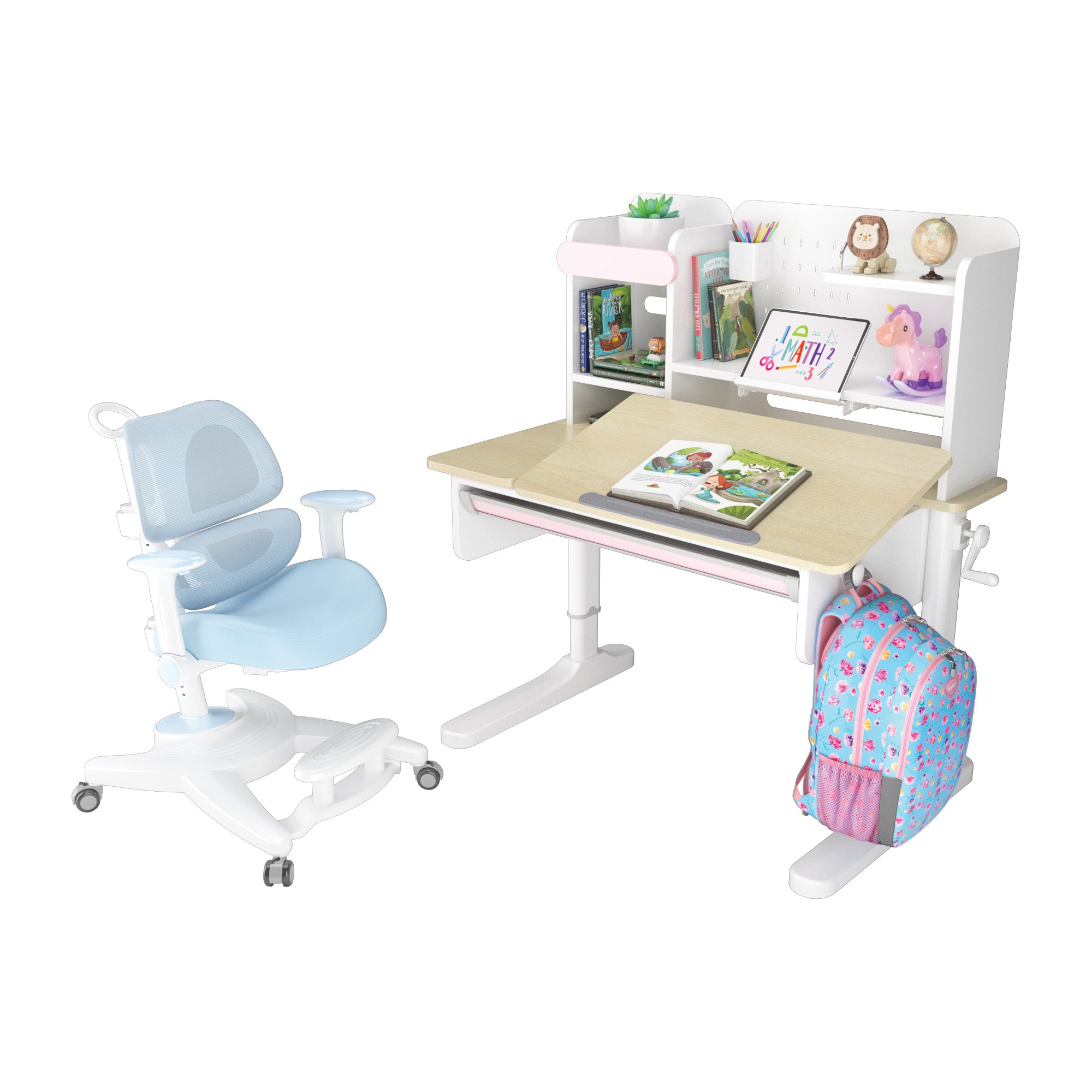 Ergo-Growing Study Desk And Chair Set