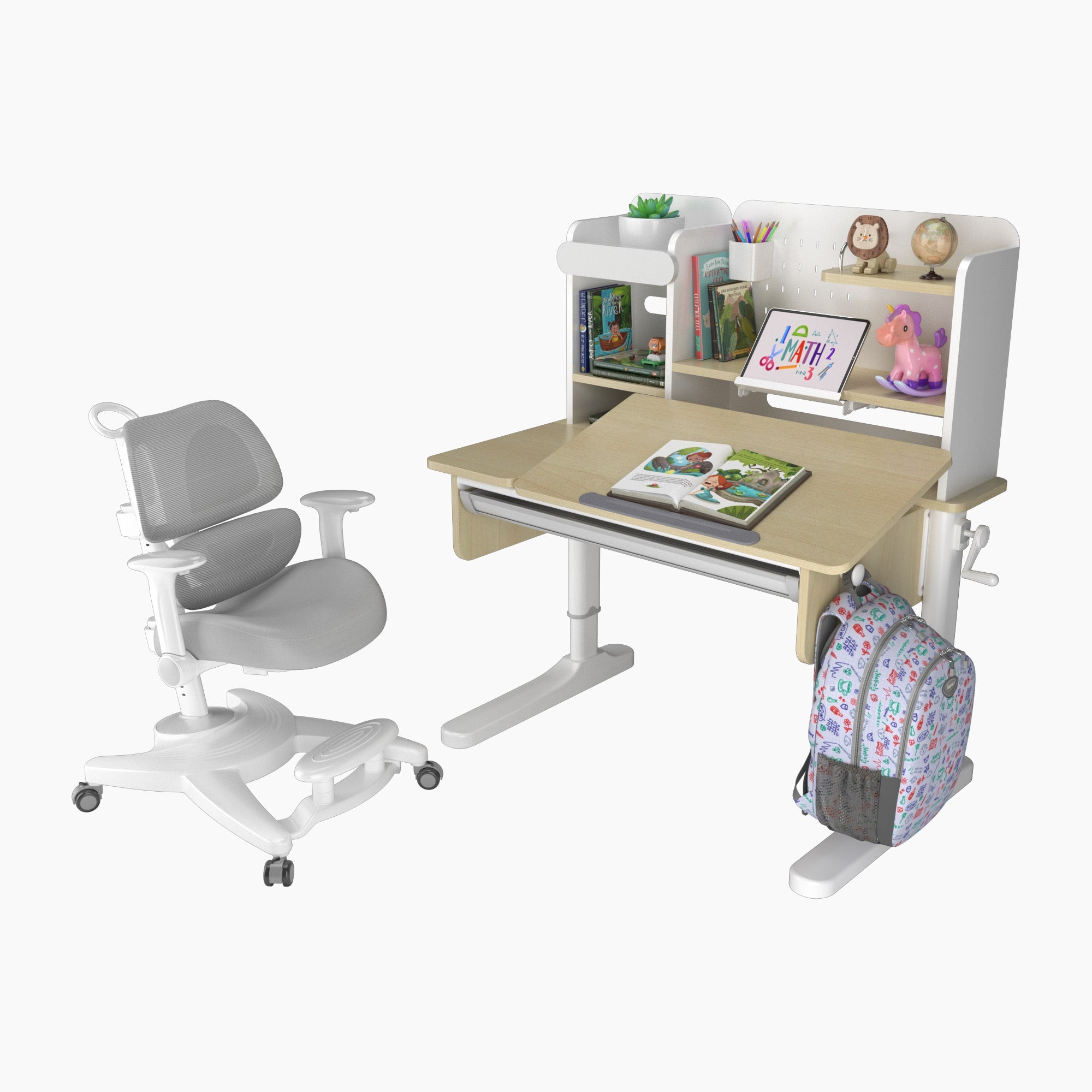 Ergo-Growing Study Desk And Chair Set