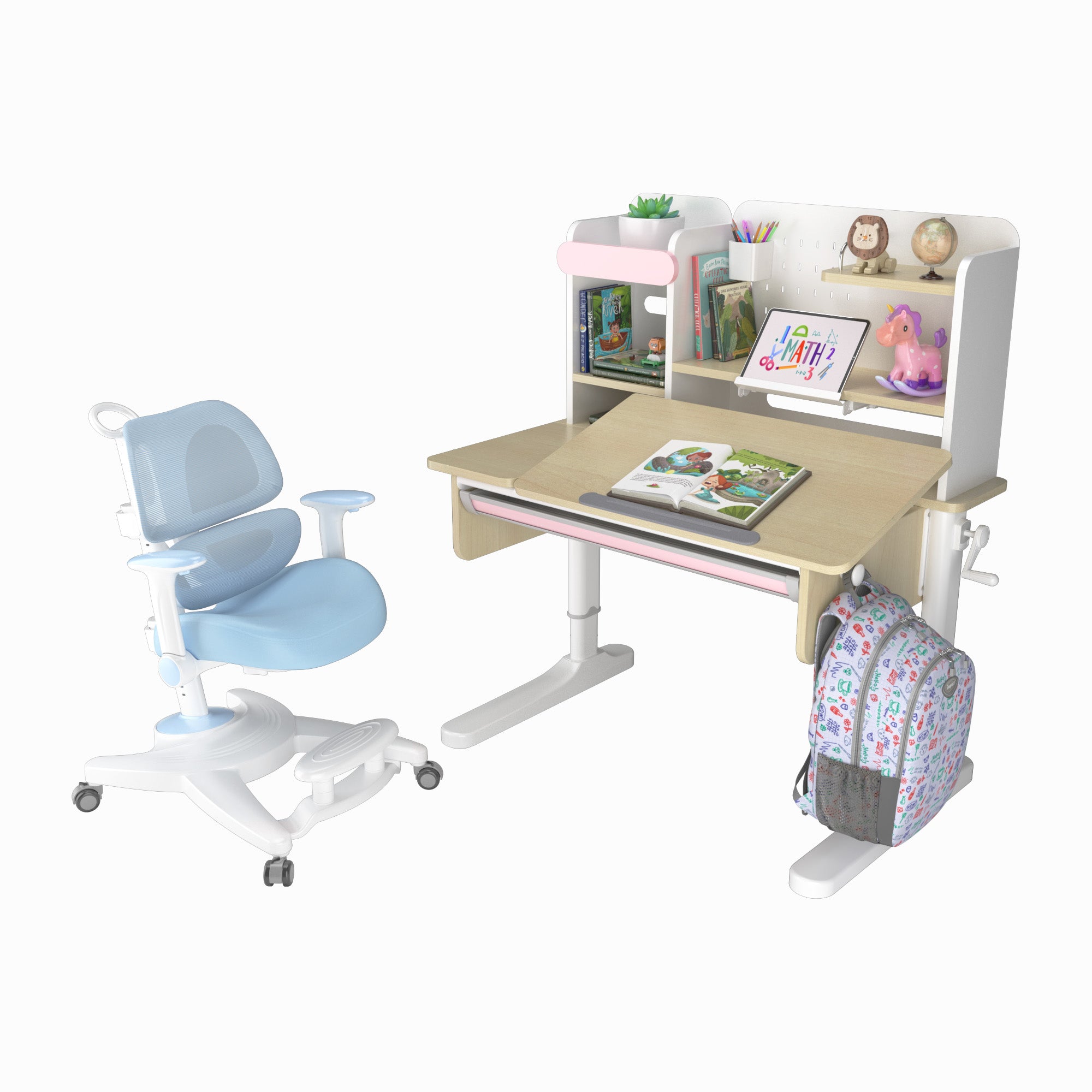 Ergo-Growing Study Desk And Chair Set