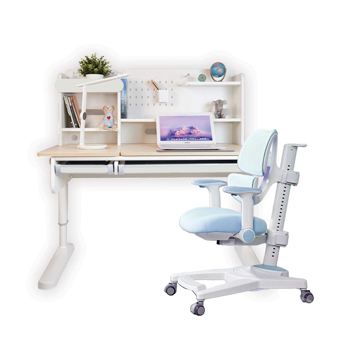 Ergo-Growing Kids Study Desk And Chair Set