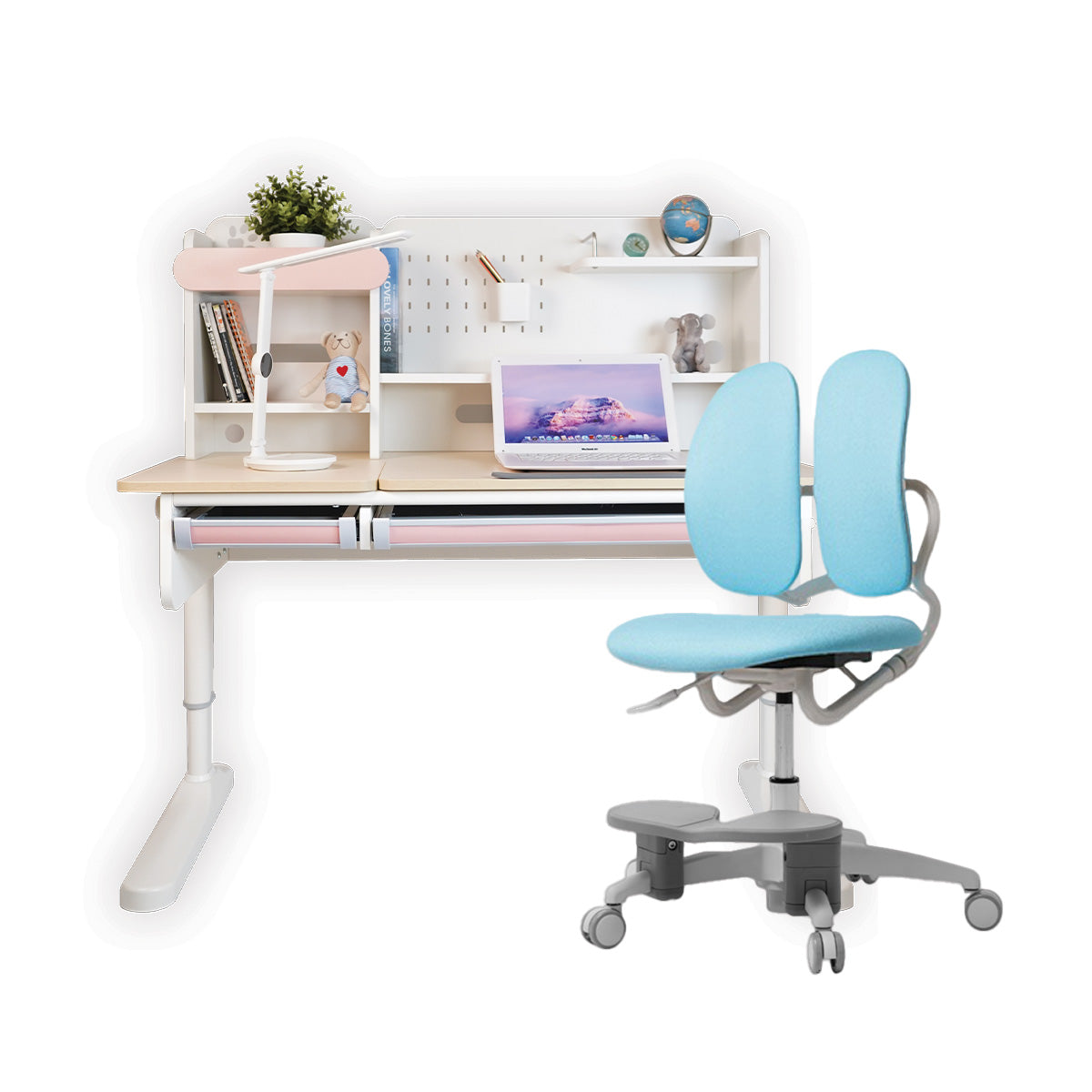 Ergo-Growing Kids Study Desk And Chair Set