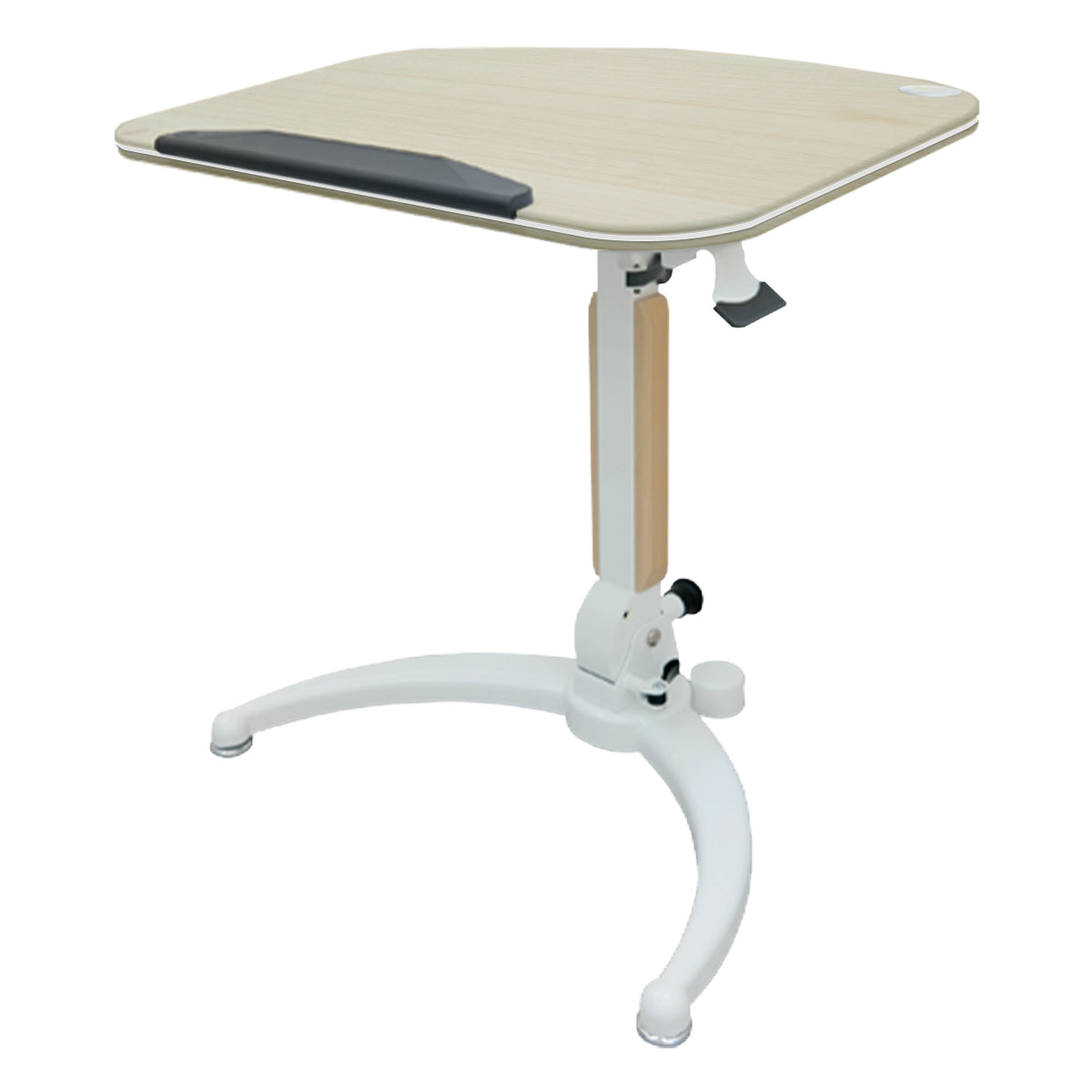 Mobile Gas Lift Height Adjustable Tilt & Foldable Maple Desk