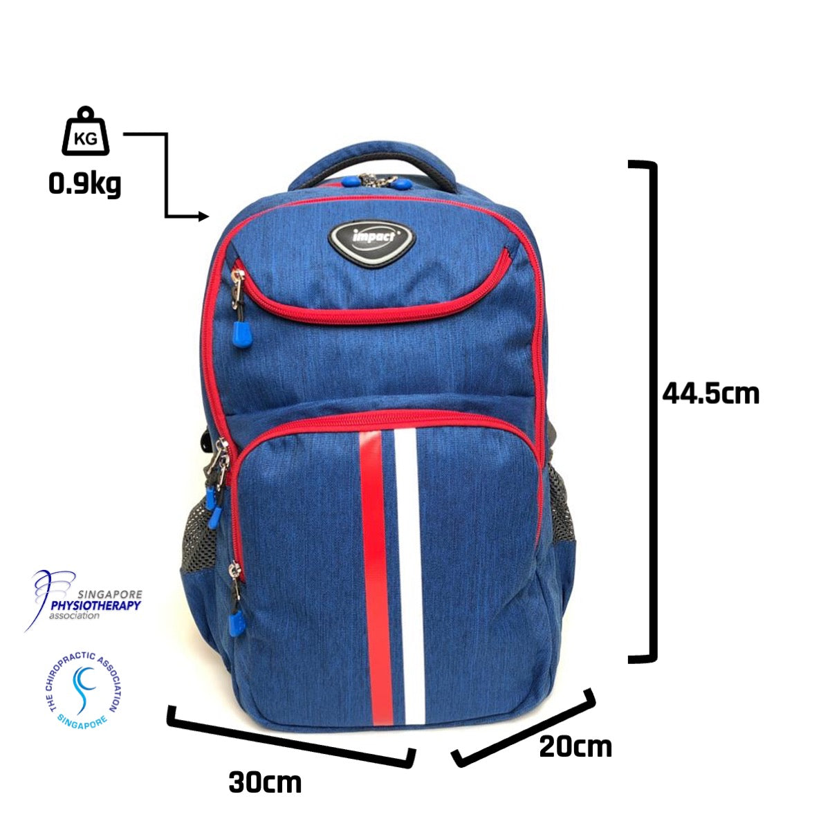 Impact ergonomic school shop bag