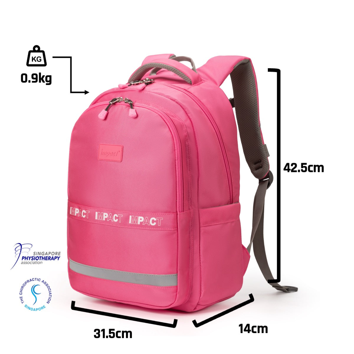 Impact School Bag IPEG-2368 - Ergo-Comfort Spinal Support Backpack