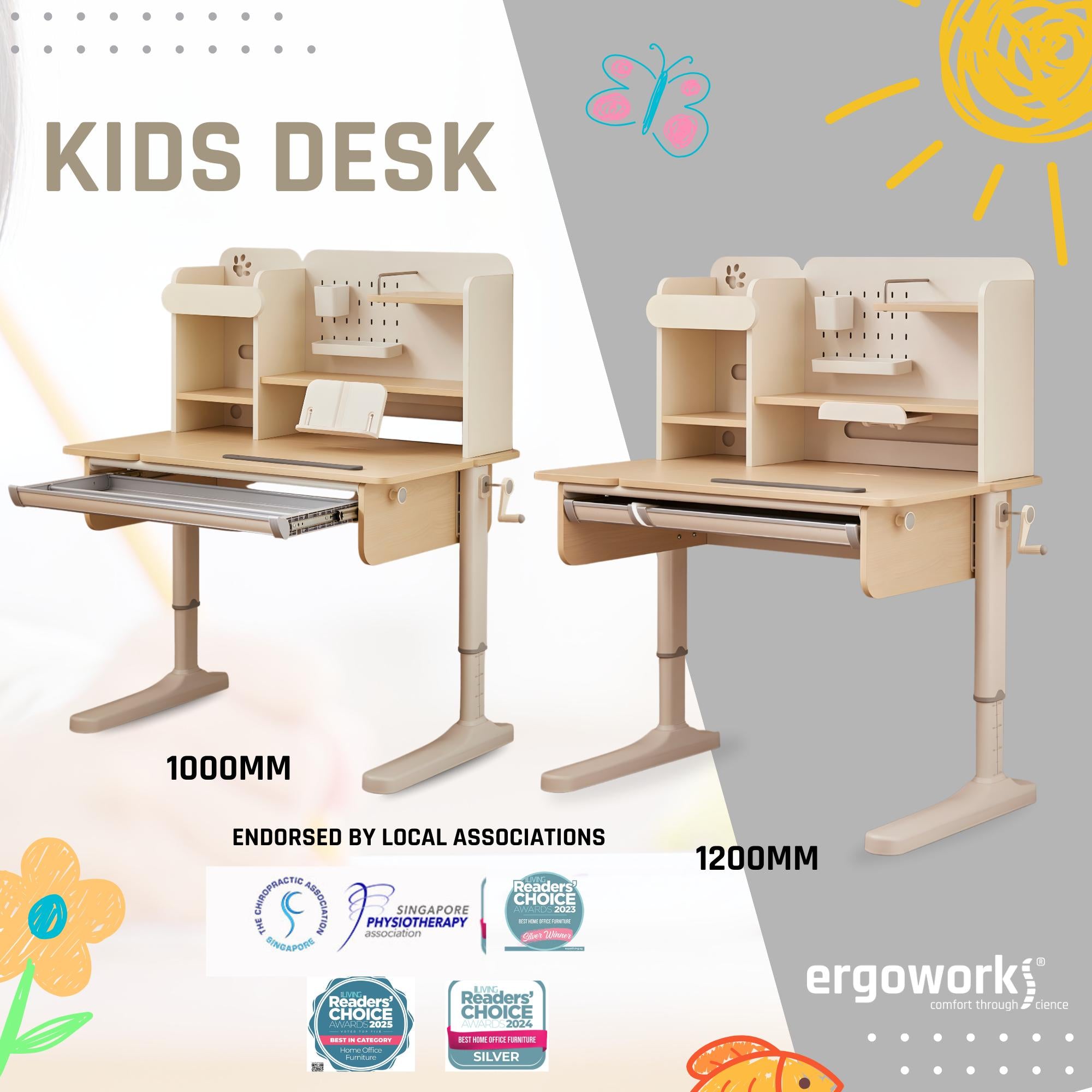 Impact Ergonomic Kids Study Desk [Length Options Available]