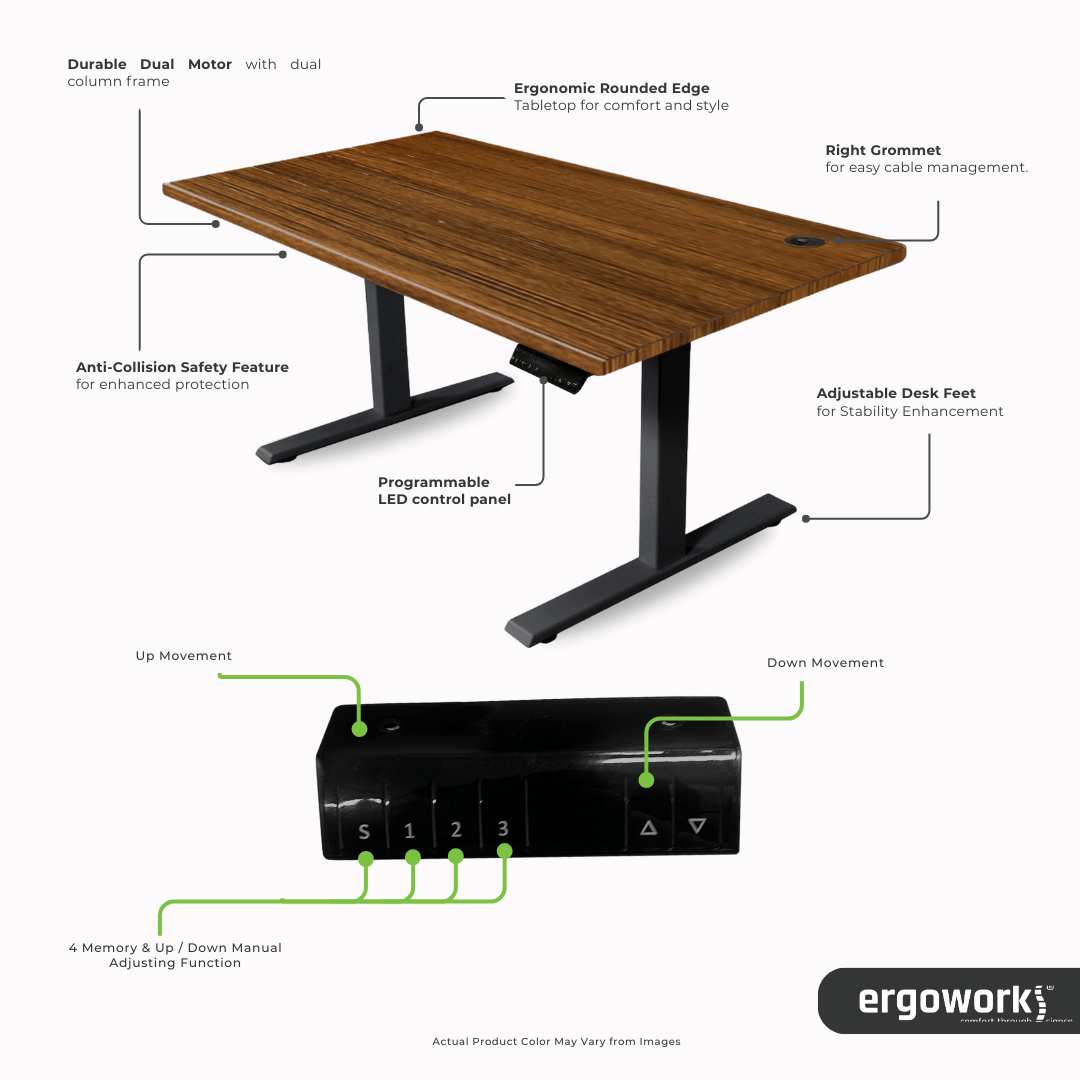 [Online Exclusive] Signature Lite Desk & Truly One Chair (With Headrest) Bundle Set