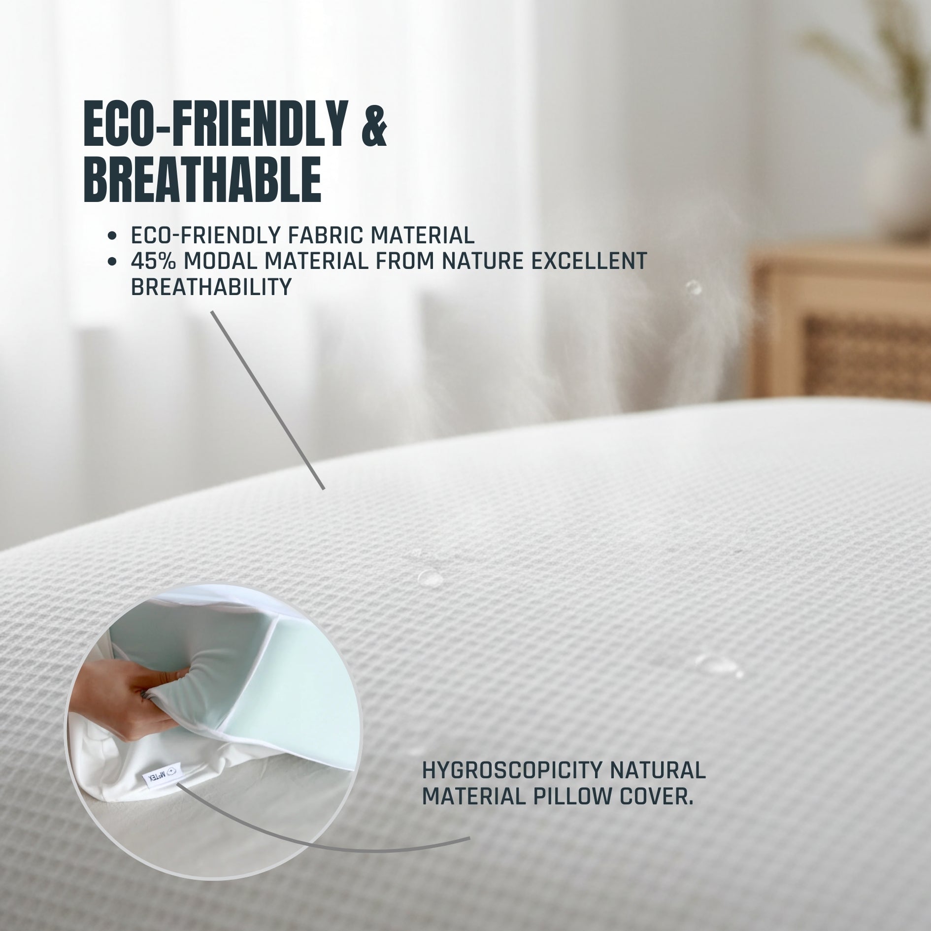 Motex Balance Memory Foam Pillow (Non Mechanism) [Size Options Available]