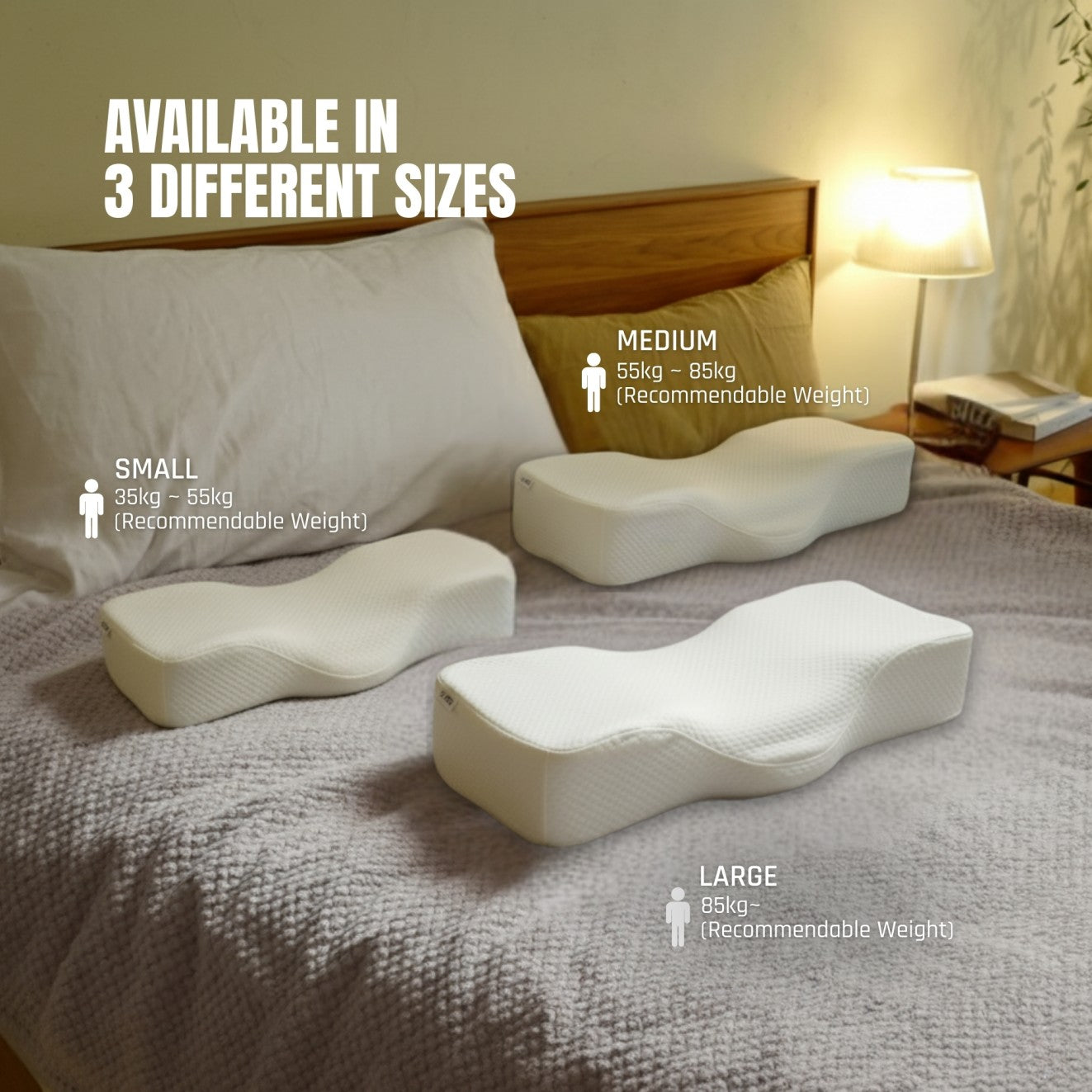 Motex Balance Memory Foam Pillow (Non Mechanism) [Size Options Available]