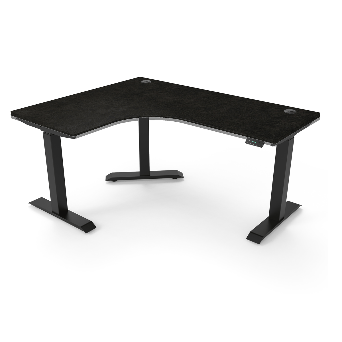 L-Shaped Extended Standing Desk Formica Tabletop