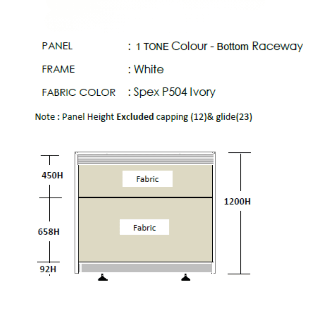 [CLEARANCE] System 4-Seater Clusters with Partition Panel