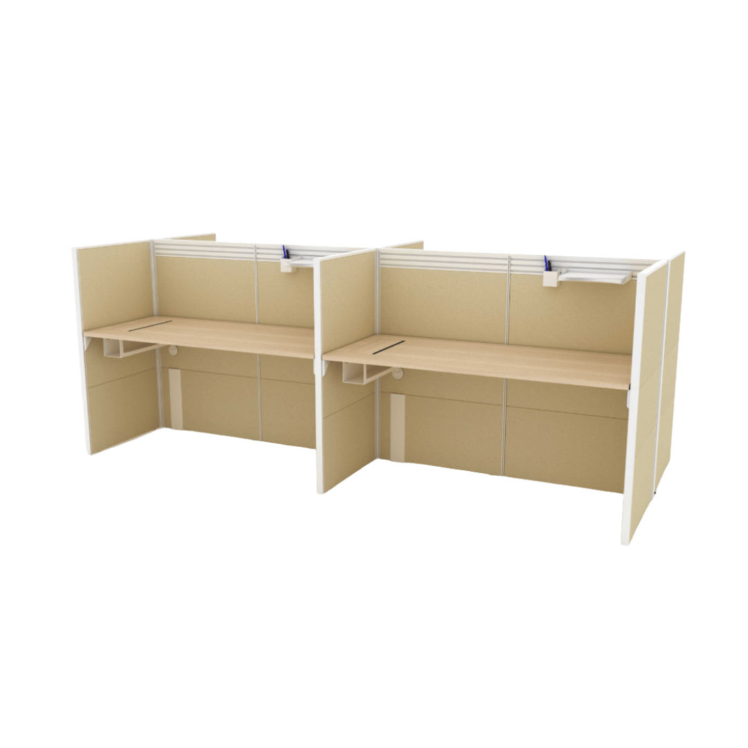 [CLEARANCE] System 4-Seater Clusters with Partition Panel