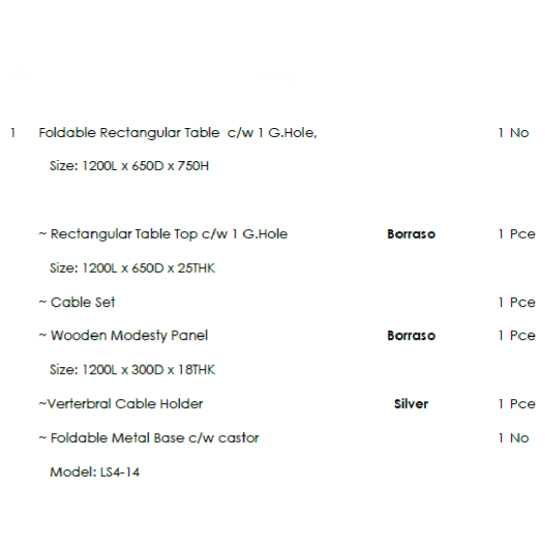 [CLEARANCE] Training Desk with Modesty Panel 