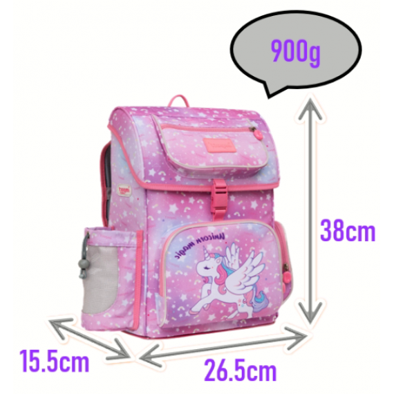 IMPACT - IM-00707-PK - Ergo-Comfort Spinal Support with Magnetic Buckle School Bag for Kids