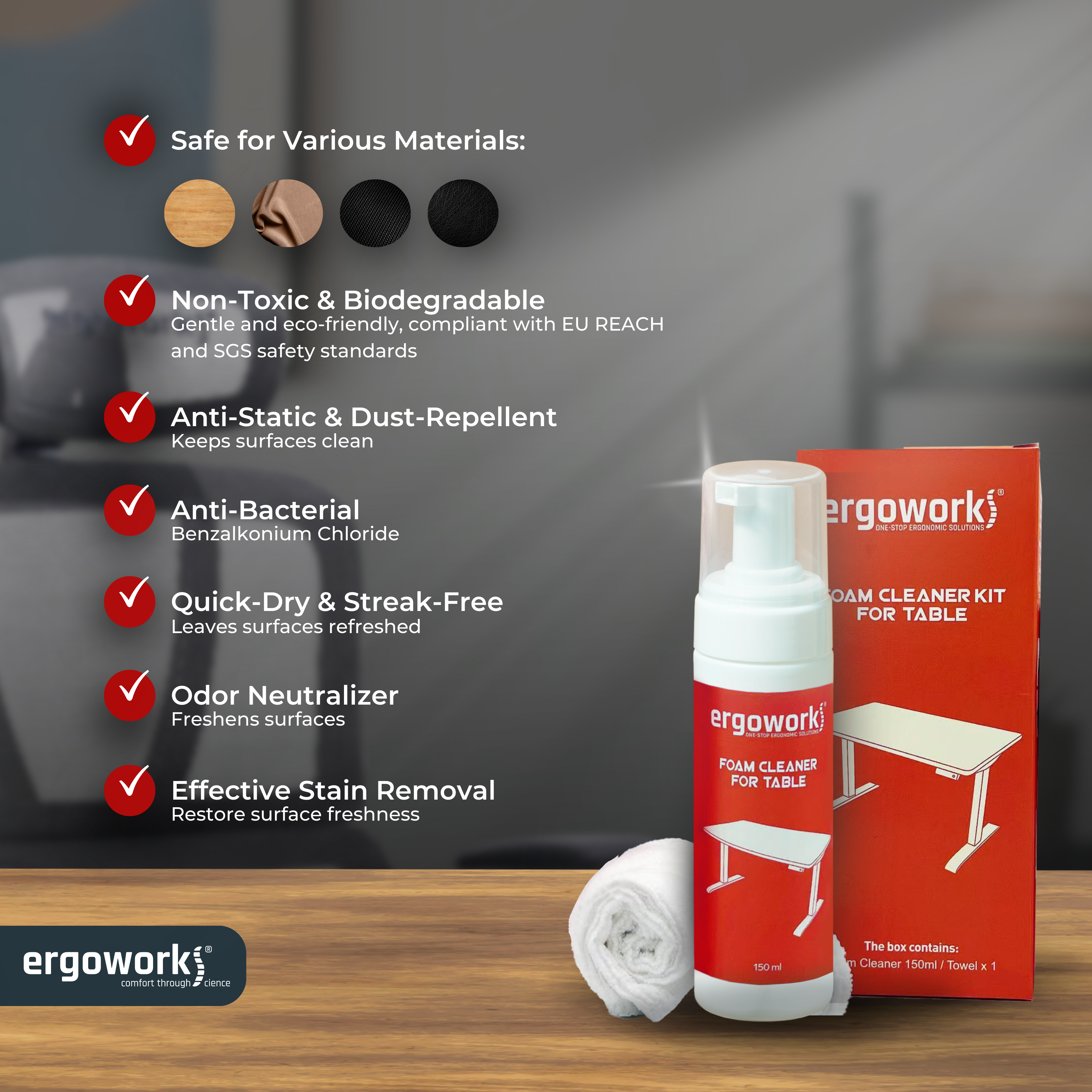 Cleaning Kit For Desk [150ml]