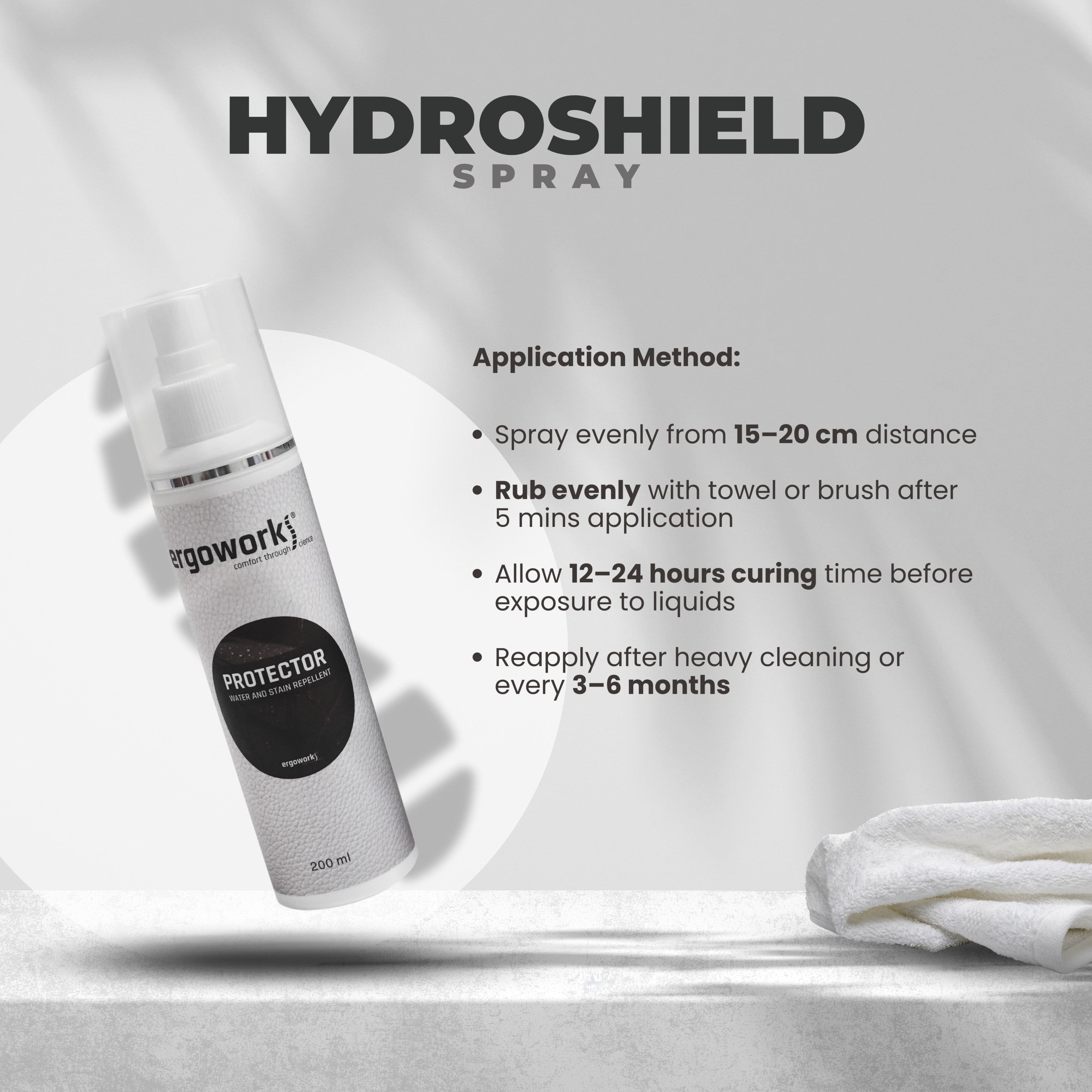 Hydro Shield Water Repellent Spray [200ml]