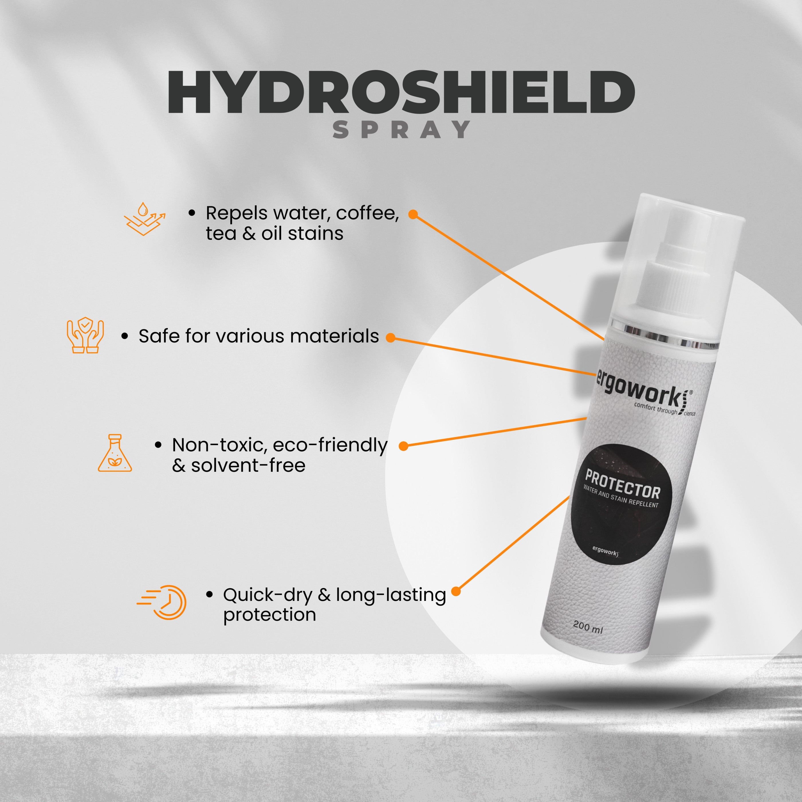 Hydro Shield Water Repellent Spray [200ml]