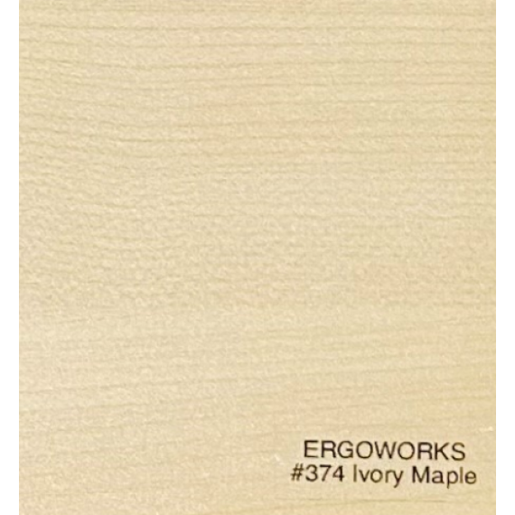 ERGOWORKS - EW-2D1F - 3 DRAWERS IVORY MAPLE MOBILE PEDESTAL DRAWER WITH KEY LOCK AND CASTORS (W407 X D475 X H665MM)