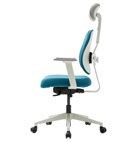 DUOREST D2500G-DASW Gold Renewal Ergonomic Desk Chair - White Frame (2022 Edition)