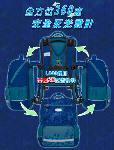 Impact School Bag IM-00369-RB - Ergo-Comfort Spinal Support Backpack