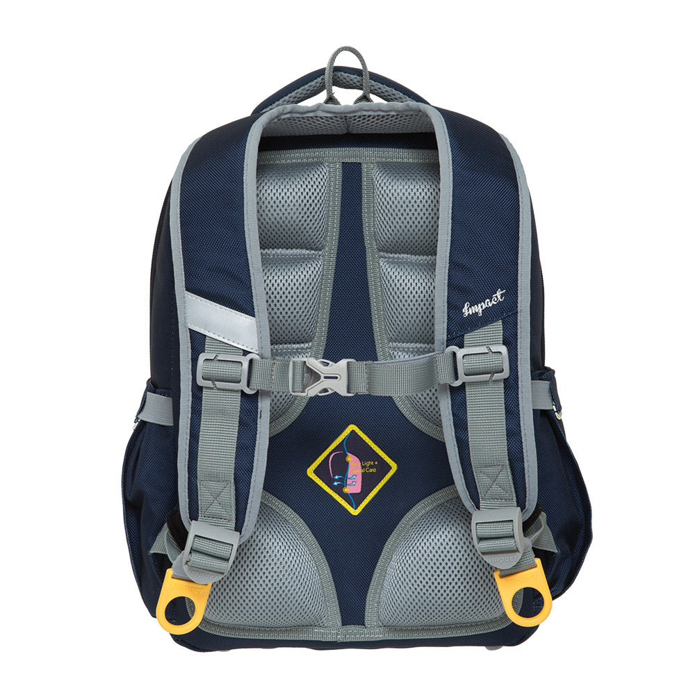 Impact School Bag IM-00507-NY - Ergo-Comfort Spinal Support Ergonomic Backpack with Magnetic Flap