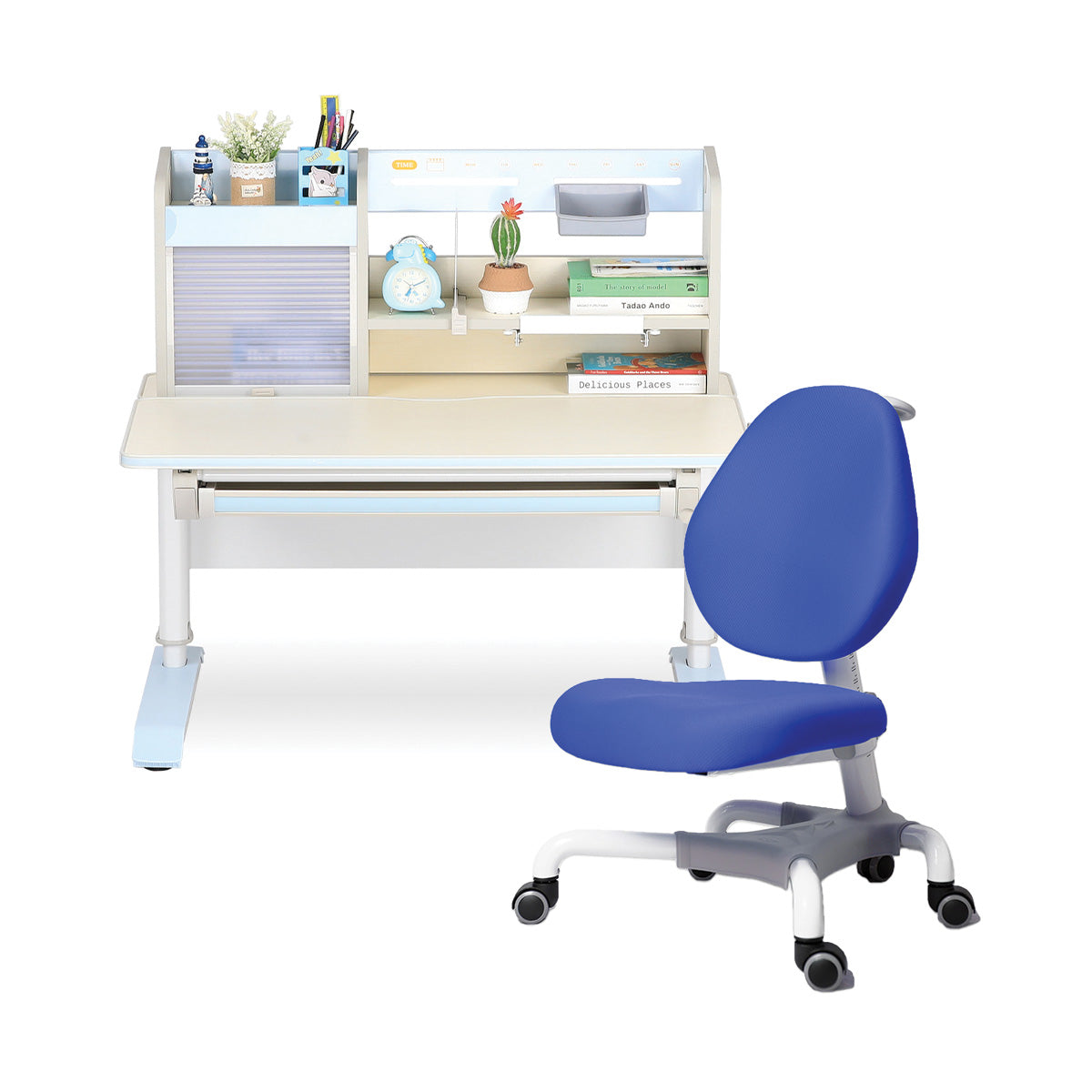 IMPACT Ergo-Growing Study Desk And Chair Set 1050mm x 700mm,  IM-D12M1050V2-BL