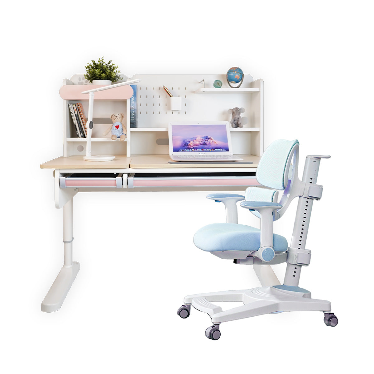 Impact Ergo-Growing Study Desk And Chair Set 1200mm x 650mm, IM-G1200-PK