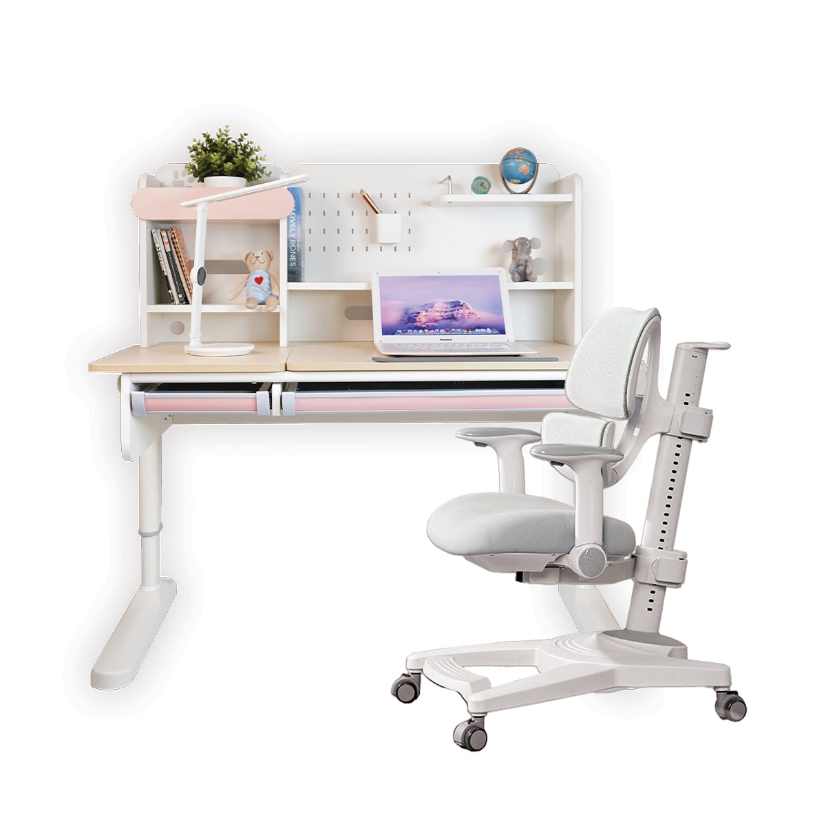 Ergo-Growing Kids Study Desk And Chair Set