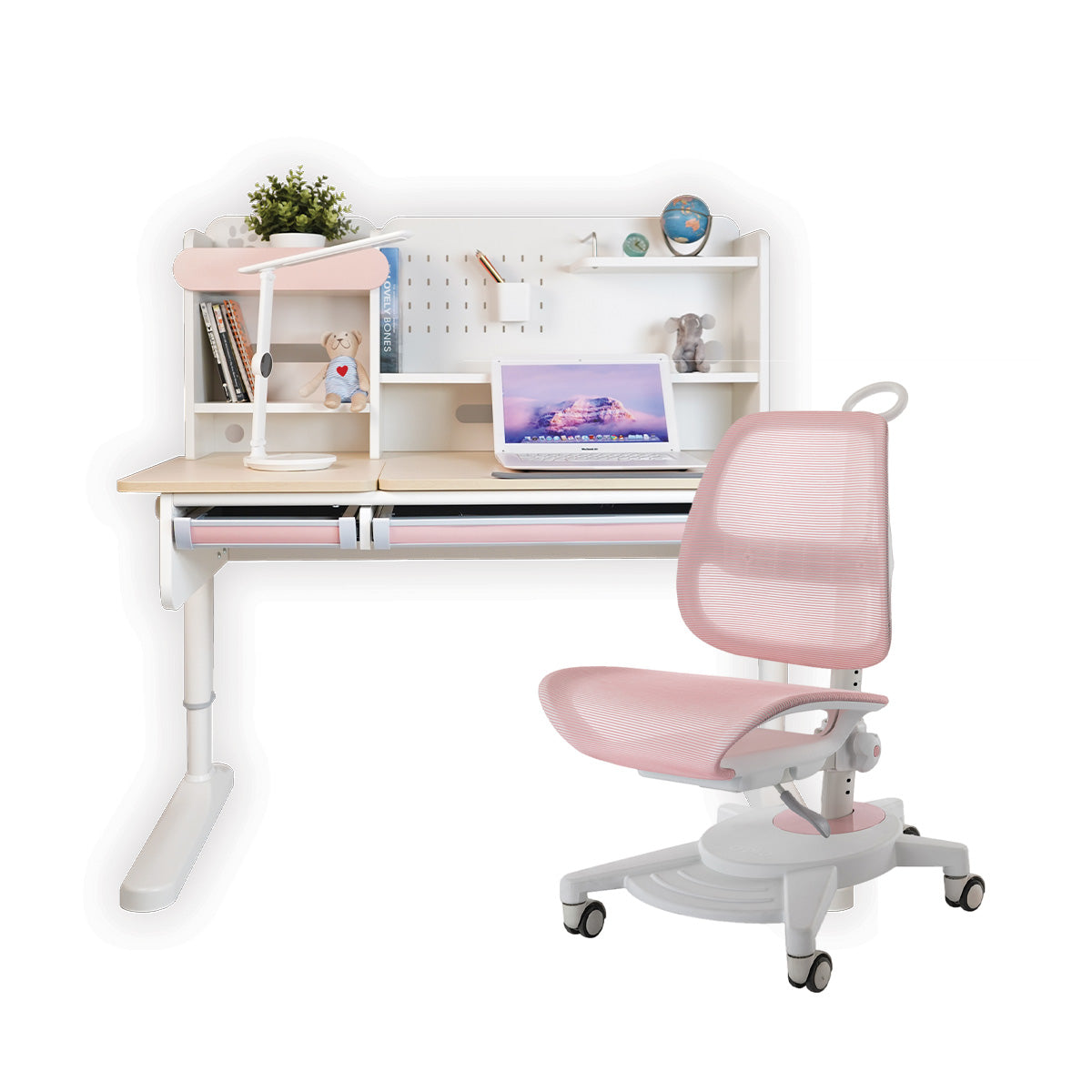 Impact Ergo-Growing Study Desk And Chair Set 1200mm x 650mm, IM-G1200A (Ready Stocks)