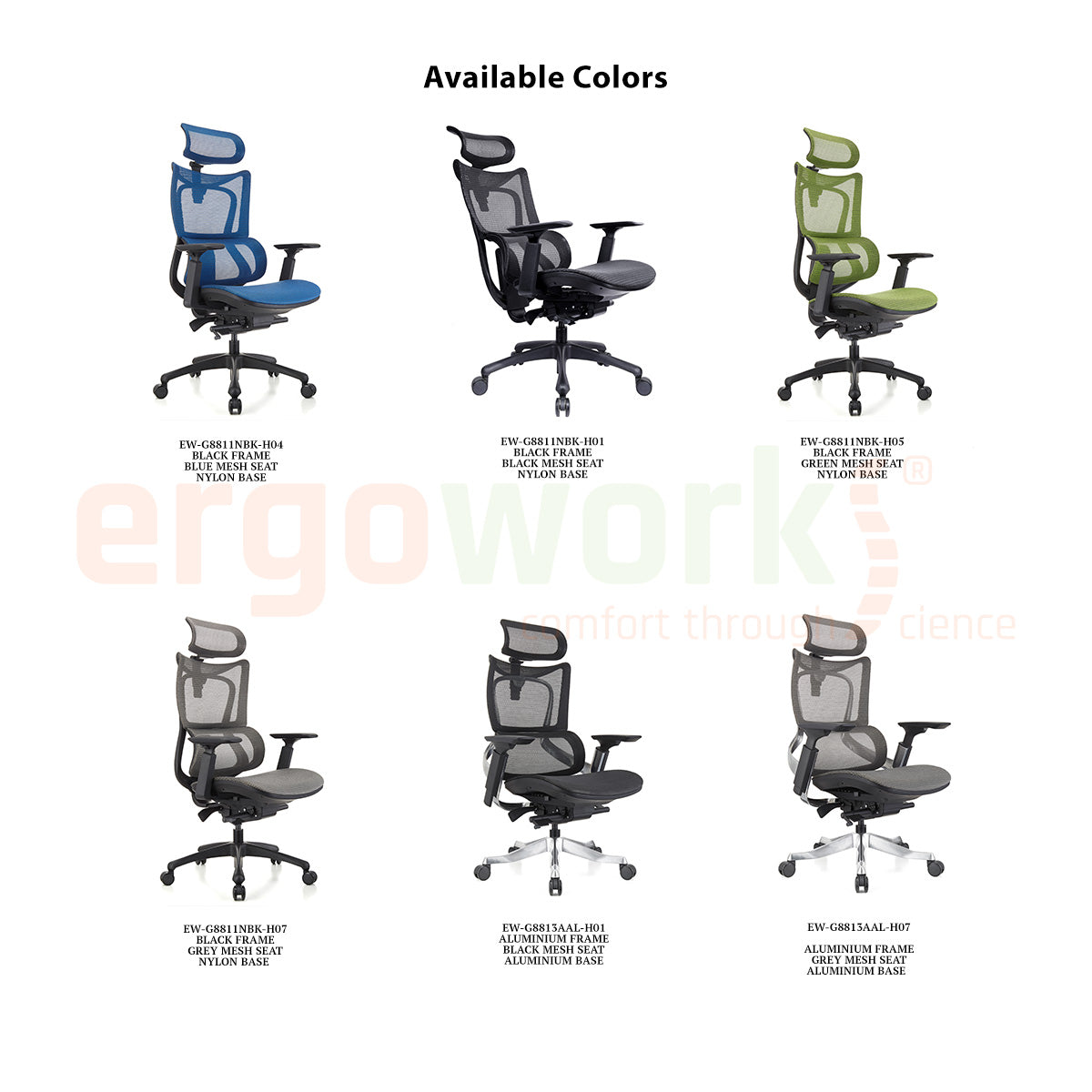 ERGOWORKS – Premium Best Ergonomic Office Chair Singapore | Truly Perfect Chair, EW-G881