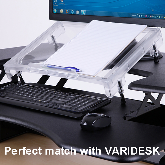 MICRODESK - MD-COMSS - The Compact Document Holder And Laptop Raiser