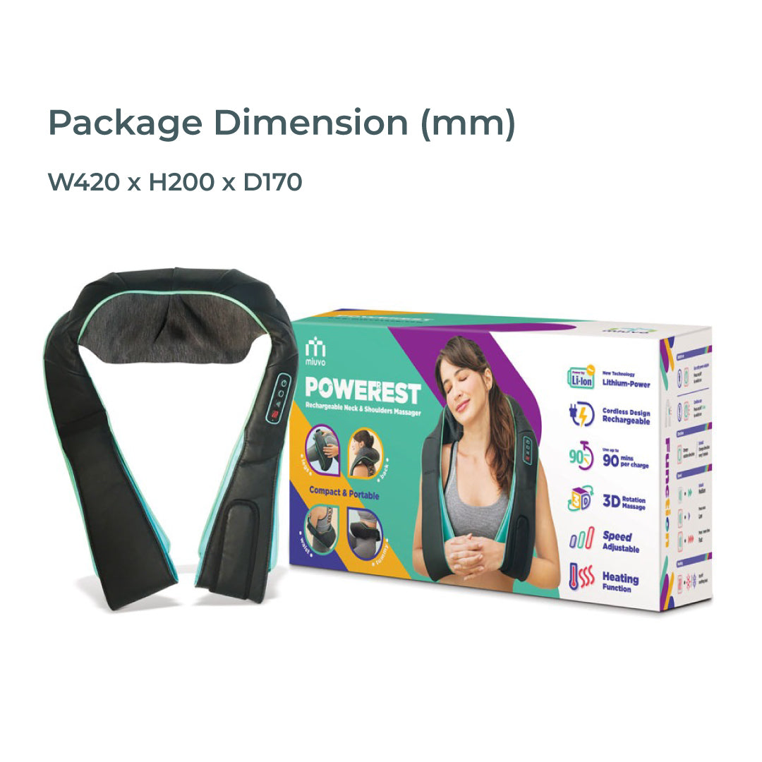 Miuvo Power Rest Massager Portable Neck & Shoulder Massager