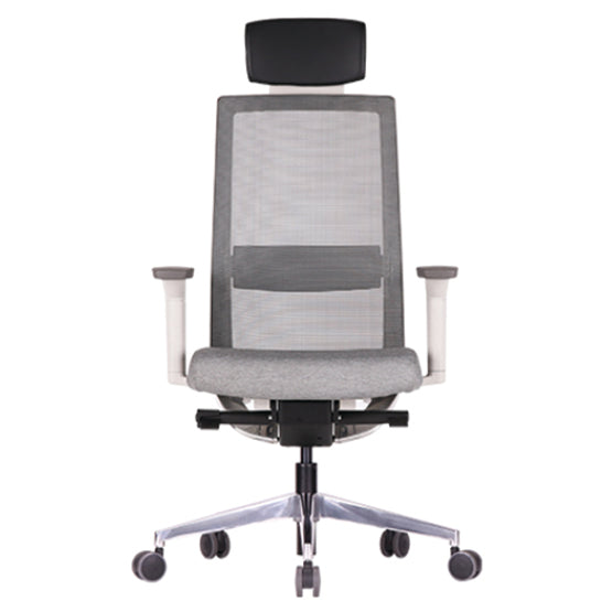 DUOFLEX Q700C_W Q Series Ergonomic Office Chair (White frame, Mesh)