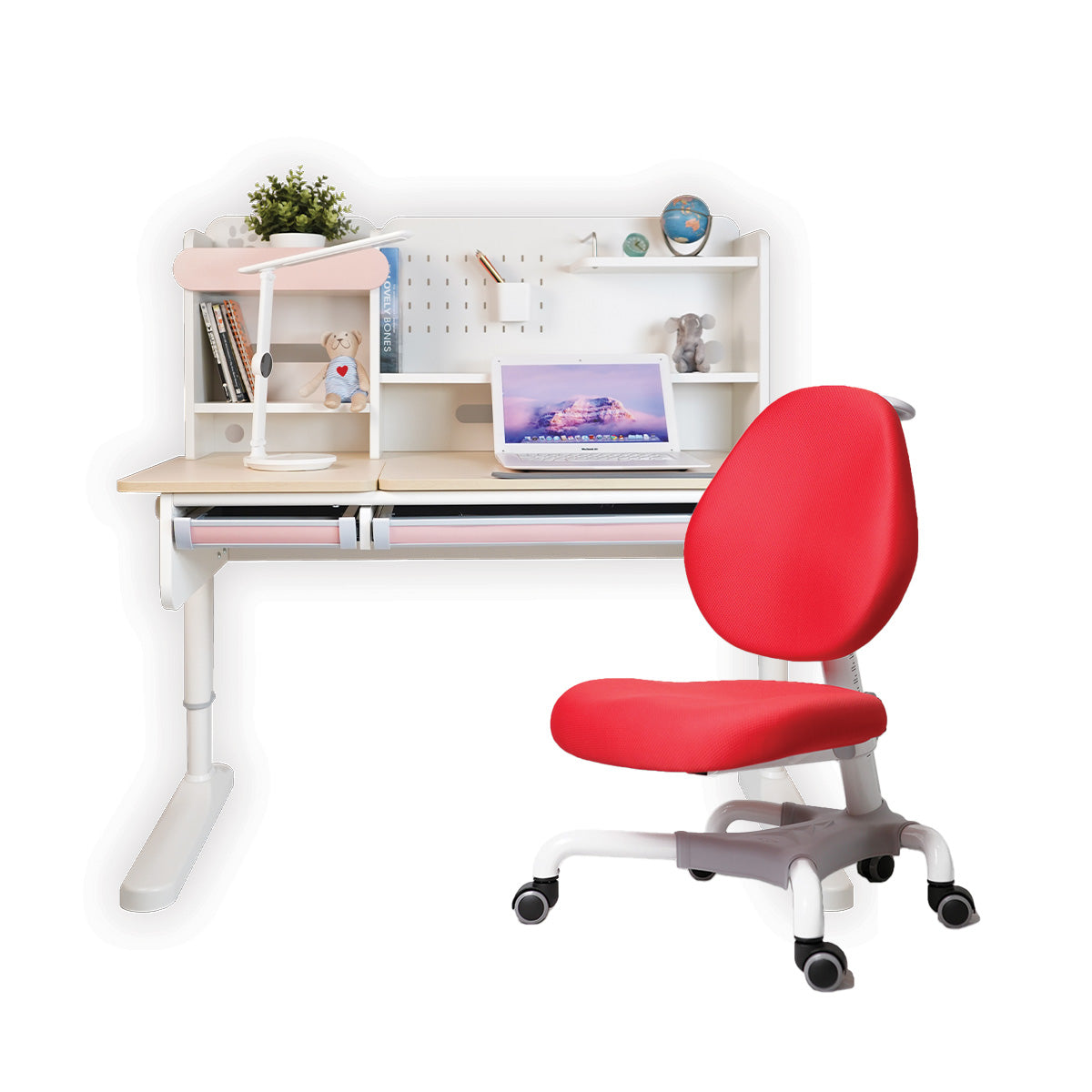 Impact Ergo-Growing Study Desk And Chair Set 1200mm x 650mm, IM-G1200-PK